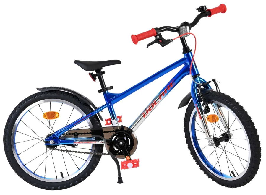 Volare Chrome Kinderfiets - Jongens - 18 inch - Blauw Zilver — foto 22