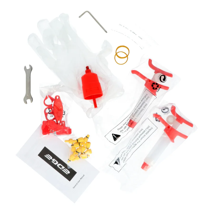 Bleed set Disc brake Edge Kickstand - including plastic adapter set