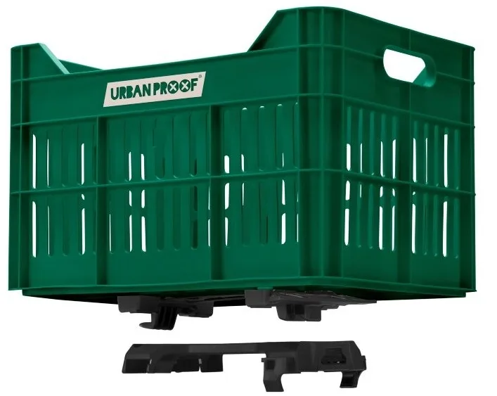 Gerecyclede Fietskrat Urban Proof Click 30 Liter Retro Groen — foto 11
