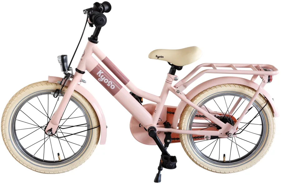 Kinderfiets Kyoso Blossom Breeze 16 inch met remnaaf - mat roze — foto 2