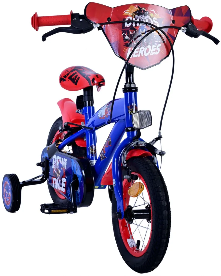Turbo Crew Kinderfiets – Jongens – 12 inch – Blauw Rood – Twee handremmen — foto 6