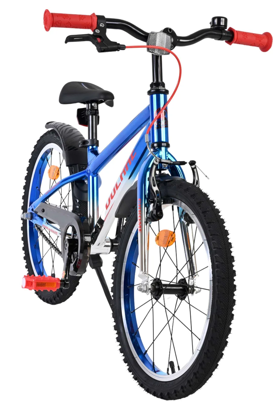Volare Chrome Kinderfiets - Jongens - 18 inch - Blauw Zilver — foto 17
