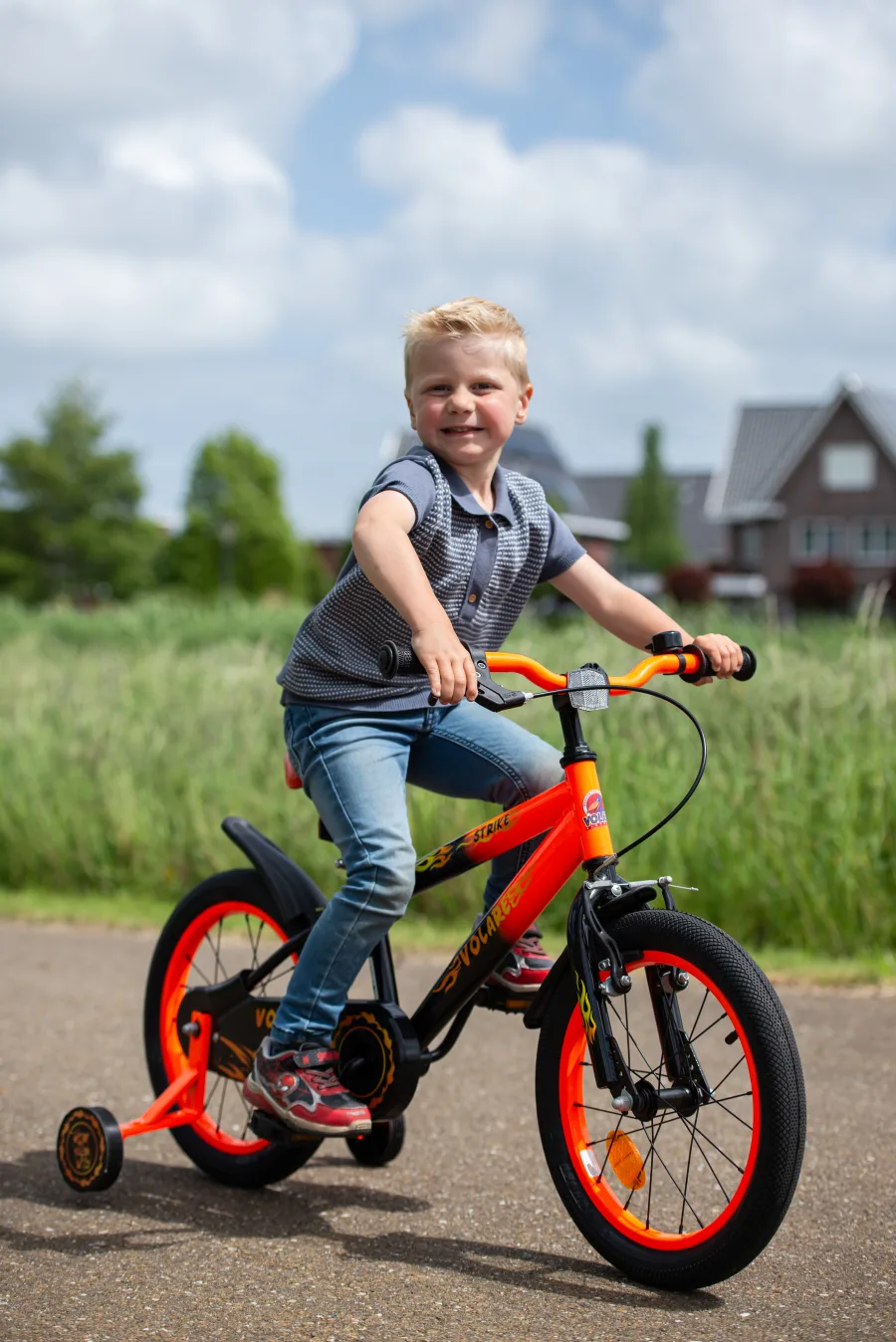 Volare Strike Kinderfiets – Jongens – 16 inch – Zwart Groen – Twee Handremmen — foto 14