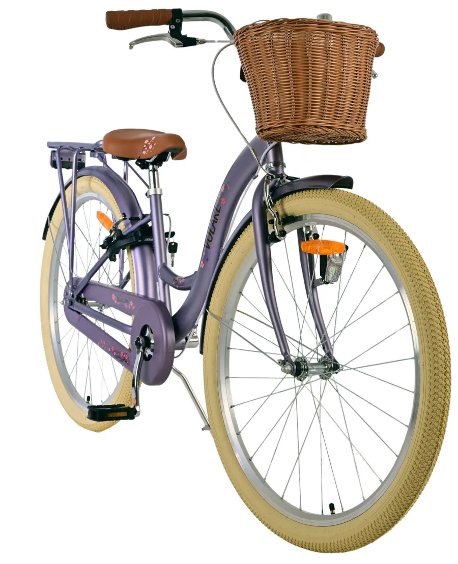Volare Blossom Kinderfiets - Meisjes - 26 inch - Paars - Twee handremmen — foto 6