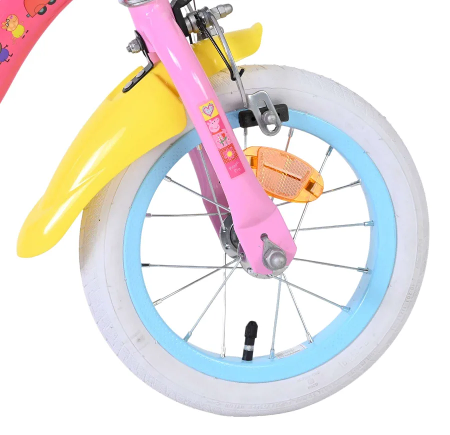 Peppa Pig Kinderfiets – Meisjes – 12 inch – Roze – Twee handremmen — foto 3