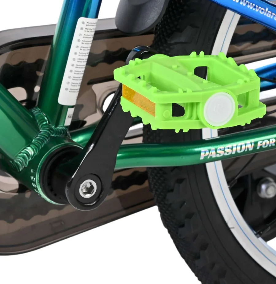Volare Chrome Kinderfiets – Jongens – 16 inch – Blauw Groen – Twee Handremmen — foto 9