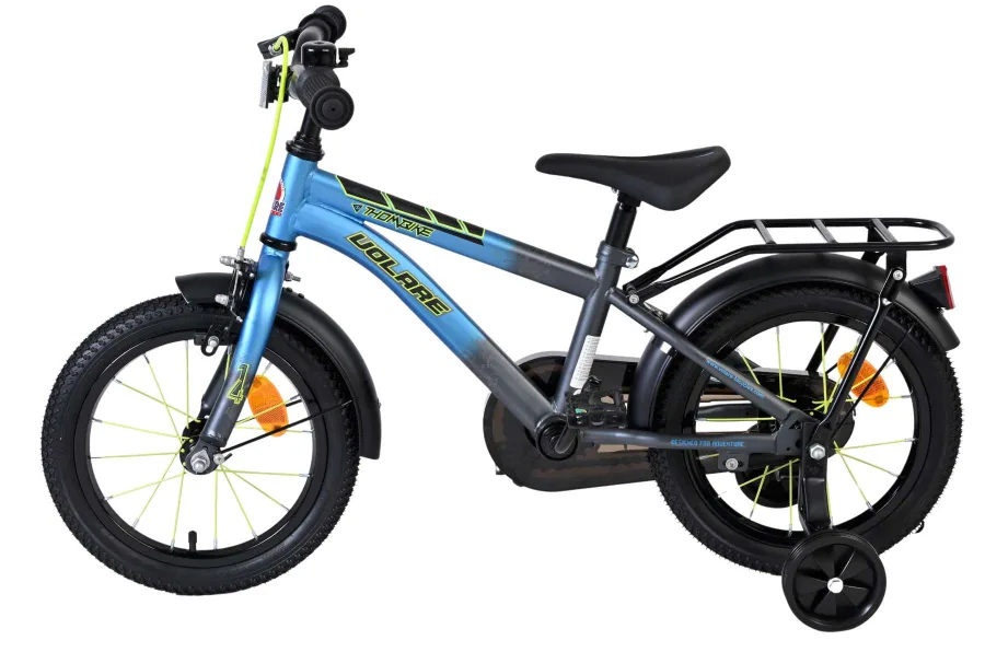 Volare Thombike Kinderfiets – Jongens – 14 inch – Blauw/Grijs — foto 9