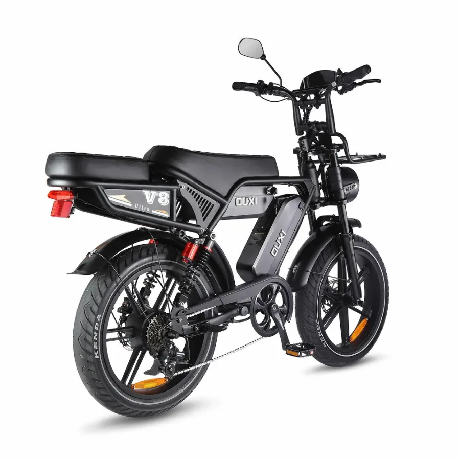 OUXI V8 Ultra Fat-bike Max Zwart dubbele accu — foto 3
