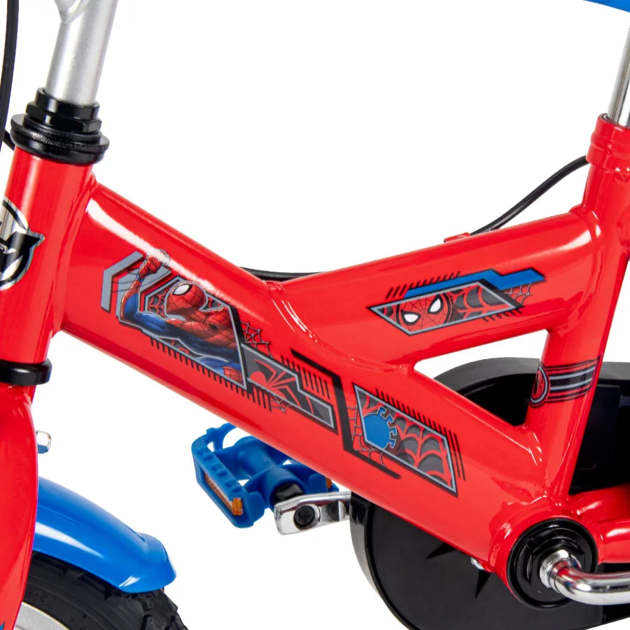 Spider-Man Kinderfiets - Jongens - 12 inch - Rood Blauw - Twee handremmen — foto 7