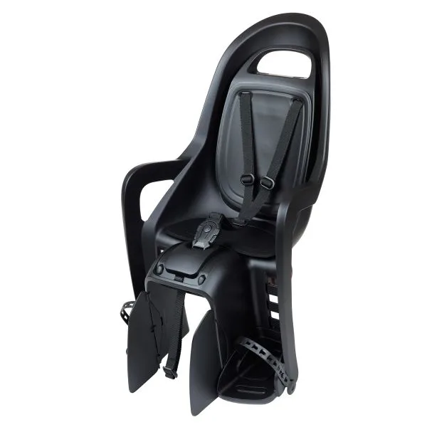 Kinderzitje achter Polisport Groovy BLACK EDITION dragerbevestiging (CFS)