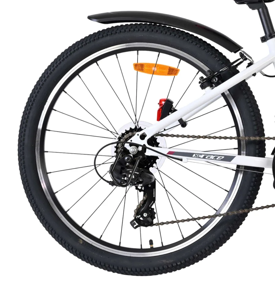 Volare XC Race Kinderfiets – 24 inch – 21 speed – Wit Roze — foto 2