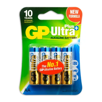 Ultra Plus Alkaline AA-batterijen 4PK