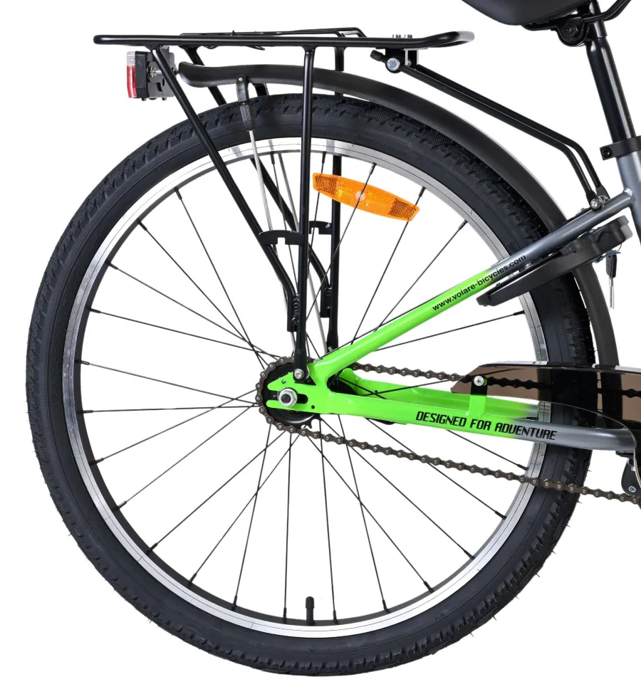 Volare Explorer Kinderfiets – Jongens – 24 inch – Donkergrijs — foto 2