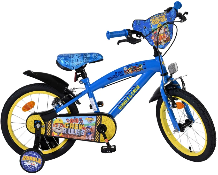 Rubble & Crew Kinderfiets – Jongens – 16 inch – Blauw – Twee handremmen — foto 12