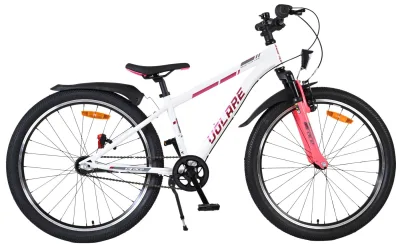 Volare XC Race Kinderfiets – 24 inch – Nexus 3 – Wit/Roze