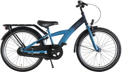 Kinderfiets Kyoso X-Rider 20 inch met remnaaf - donkerblauw/aqua