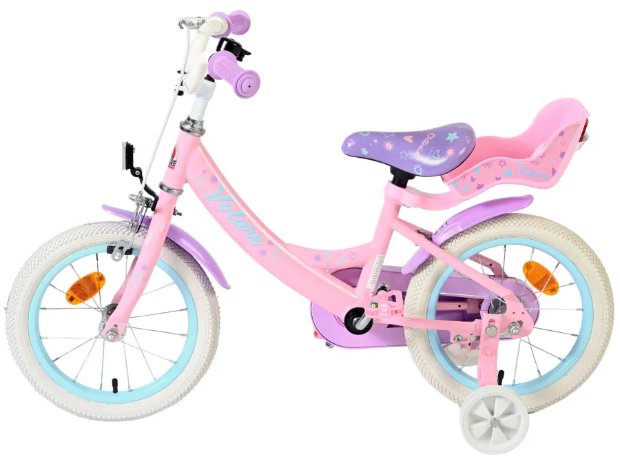 Volare Olivia Kinderfiets – Meisjes – 14 inch – Roze — foto 8