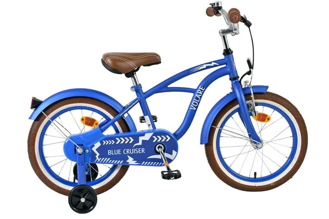 Volare Blue Cruiser Kinderfiets – Jongens – 16 inch – Blauw