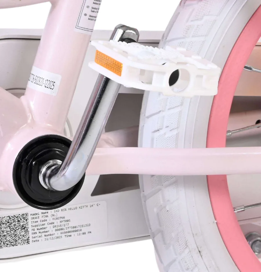 Hello Kitty Kinderfiets – Meisjes – 14 inch – Roze — foto 9
