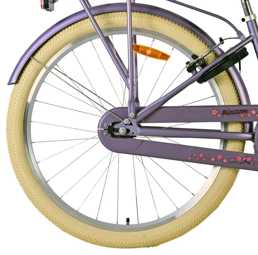 Volare Blossom Kinderfiets - Meisjes - 26 inch - Paars - Twee handremmen — foto 3