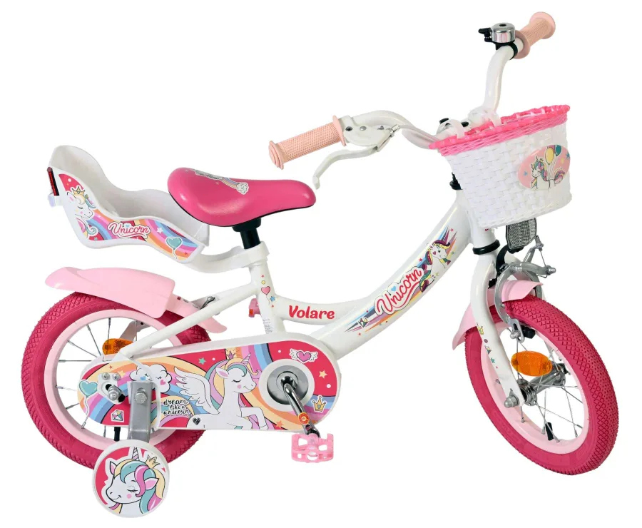 Volare Unicorn Kinderfiets – Meisjes – 12 inch – Wit — foto 11