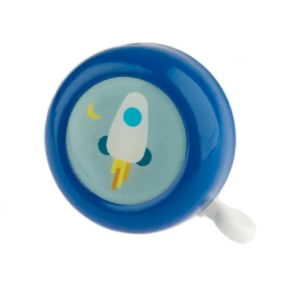 Fietsbel PexKids Rocket – blauw/wit