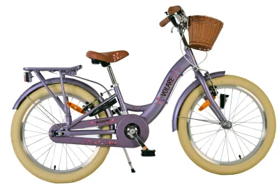 Volare Blossom Children's bike – Girls – 20 inch – Purple – Two hand brakes