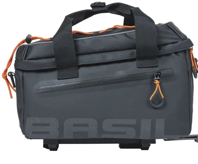 Bagagedragertas Basil Miles Tarpaulin MIK 7 liter  zwart/oranje — foto 7