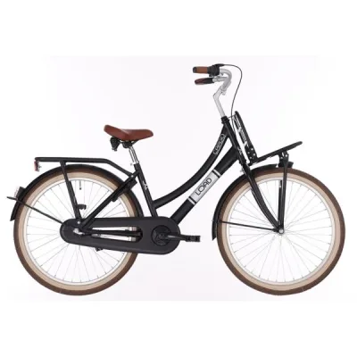 Bikefun Load 26″ meisjesfiets 3 versnellingen remnaaf mat zwart 2026