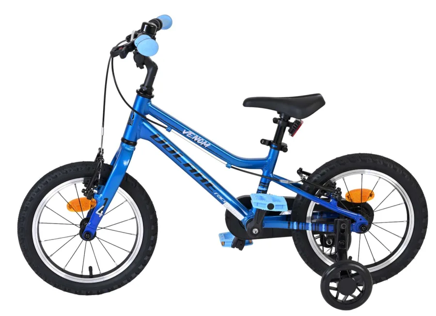 Volare Venom Kinderfiets – Jongens – 14 inch – Blauw – Twee handremmen — foto 9