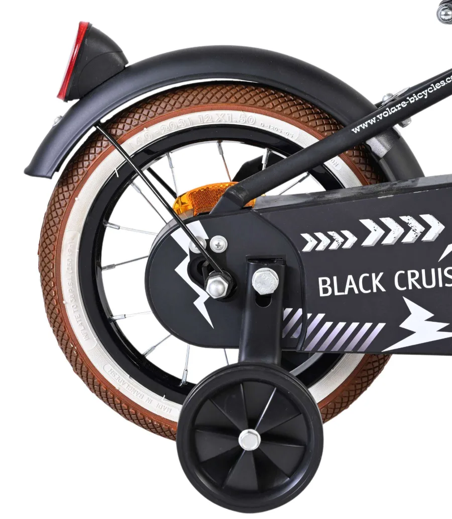 Volare Black Cruiser Kinderfiets – Jongens – 12 inch – Zwart — foto 2