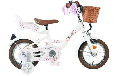 Volare Blossom Kinderfiets – Meisjes – 12 inch – Wit