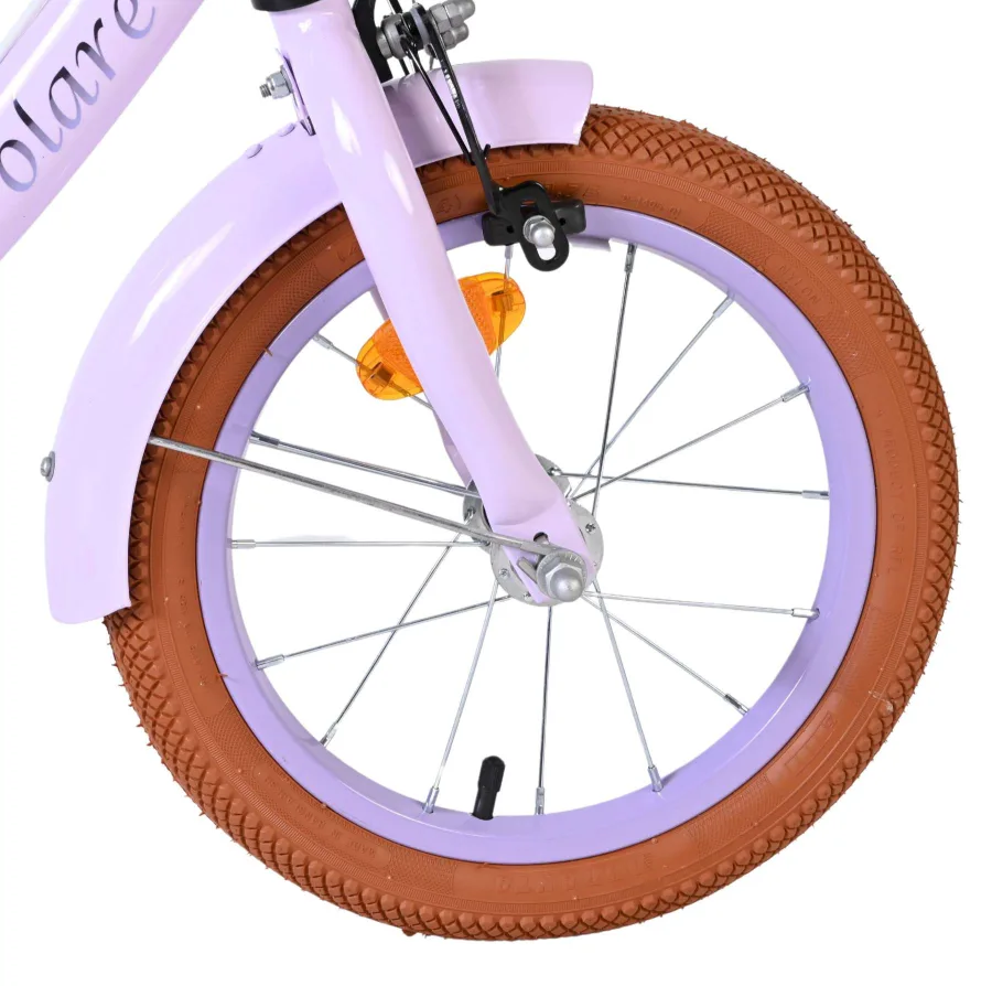 Volare Ashley Kinderfiets – Meisjes – 14 inch – Lila – Twee Handremmen — foto 2