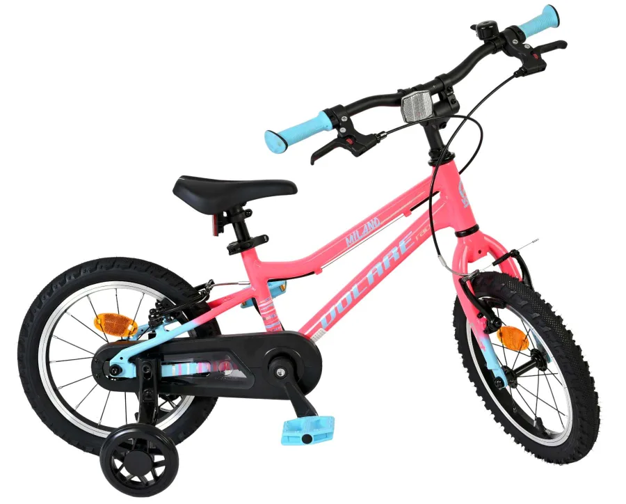 Volare Milano Kinderfiets – Meisjes – 14 inch – Roze — foto 12