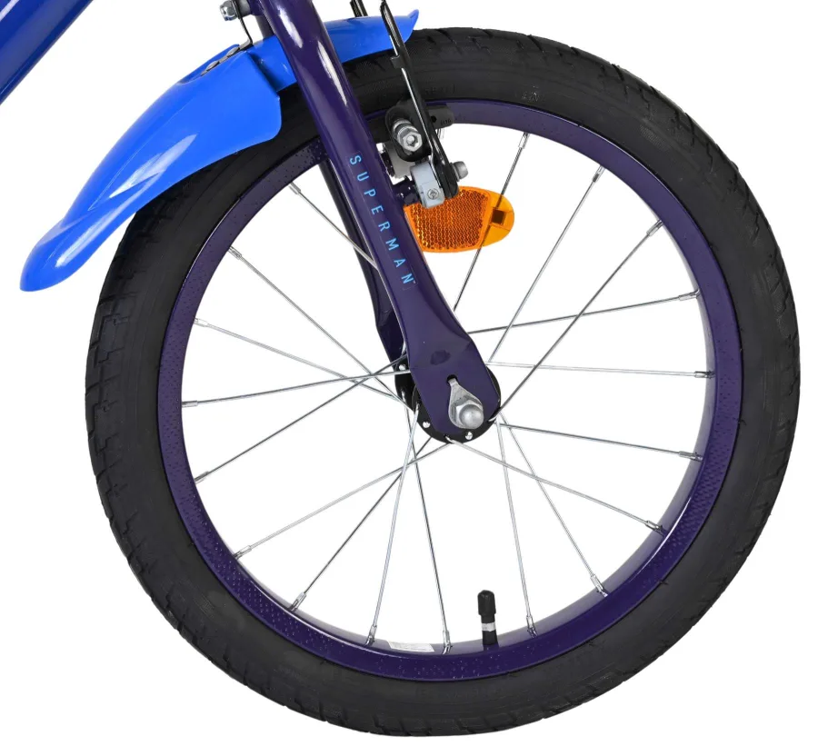 Superman Kinderfiets – Jongens – 16 inch – Blauw – Twee handremmen — foto 3