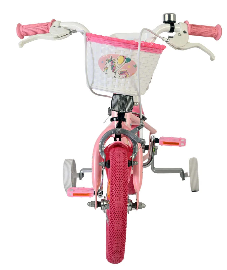 Volare Unicorn Kinderfiets – Meisjes – 12 inch – Roze – Twee handremmen — foto 7