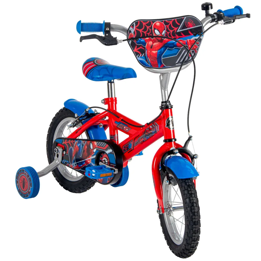 Spider-Man Kinderfiets - Jongens - 12 inch - Rood Blauw - Twee handremmen — foto 9