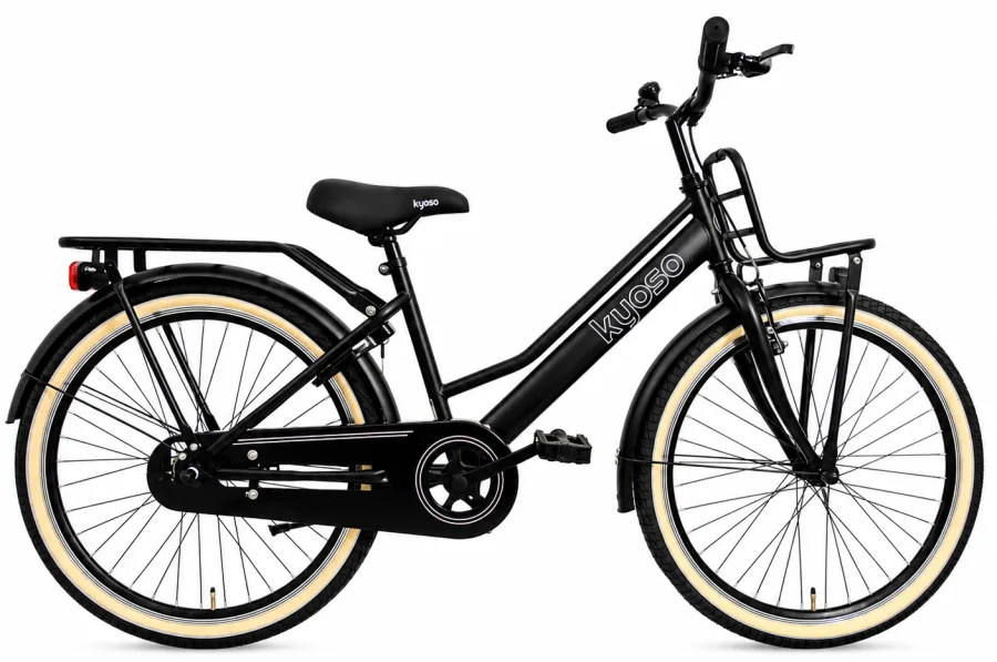 Kinderfiets Kyoso Blossom Classic 24 inch remnaaf mat zwart — foto 4