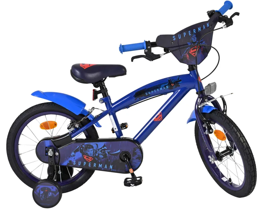 Superman Kinderfiets – Jongens – 16 inch – Blauw – Twee handremmen — foto 12