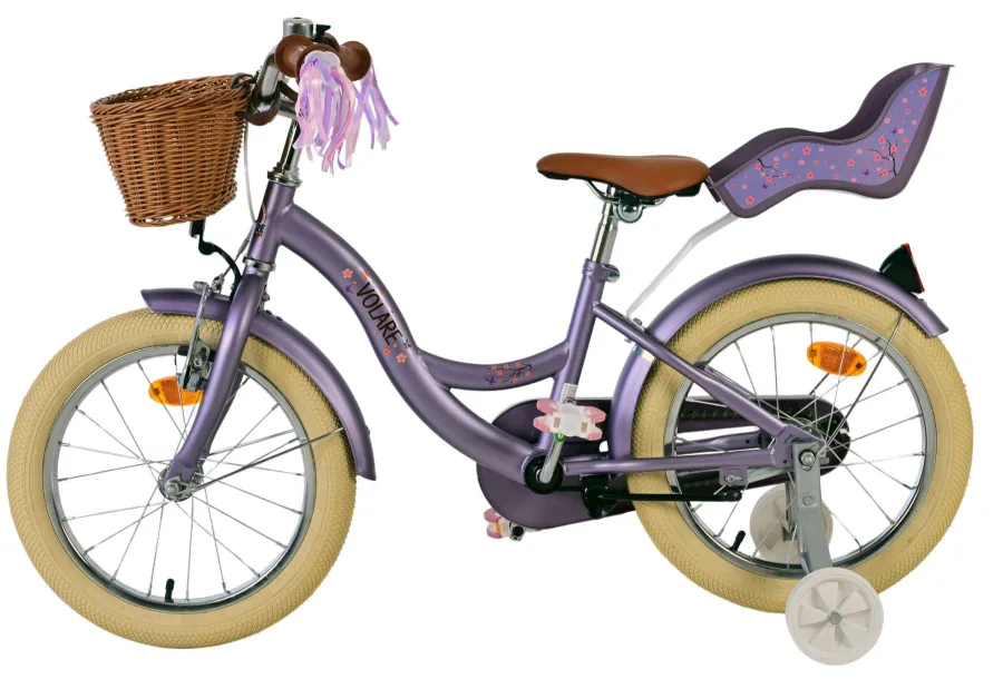 Volare Blossom Kinderfiets – Meisjes – 16 inch – Paars — foto 8