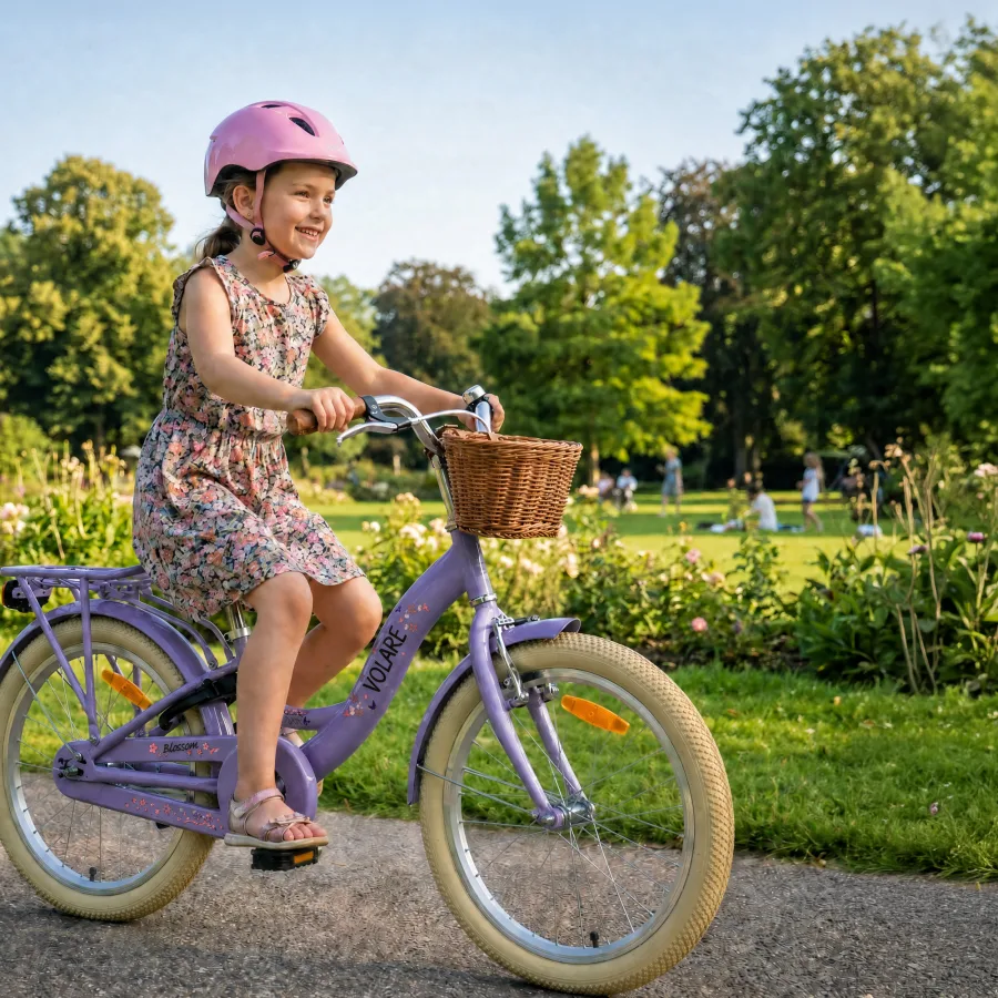 Volare Blossom Kinderfiets – Meisjes – 24 inch – Paars — foto 15