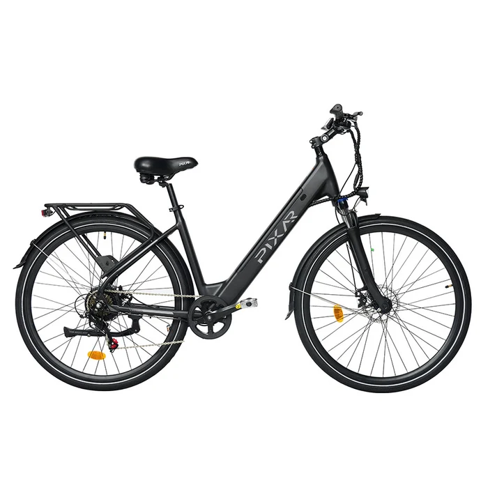 PIXAR E-bike lichtgewicht 7 speed Zwart