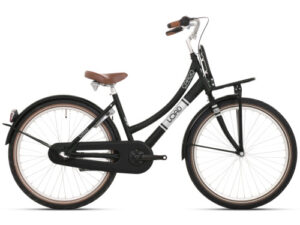 Bikefun Load 20″ meisjesfiets met remnaaf – mat zwart