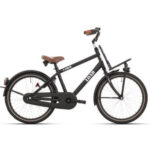 Kinderfiets Bikefun Load 20″ jongensfiets met remnaaf – mat zwart