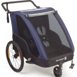 Kindertrailer met wandelkit Polisport – grijs/blauw