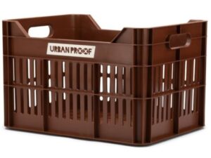 Gerecyclede Fietskrat Urban Proof Click 30 Liter Donker bruin