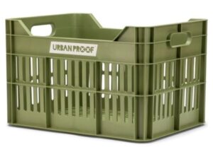 Gerecyclede Fietskrat Urban Proof Click 30 Liter Olijf groen