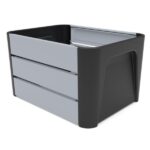 Fietskrat Mirage ‘Klik on Krat’ zwart grijs  24L