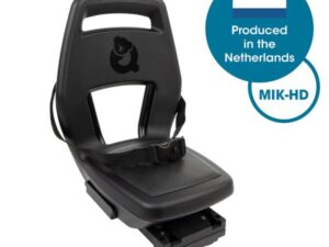Kinderzitje achter Qibbel Junior 6+ MIK HD met voetsteun en beschermplaat Black