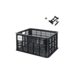 Gerecyclede fietskrat Basil Crate S 17.5 liter MIK  zwart